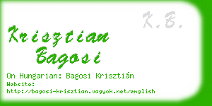 krisztian bagosi business card